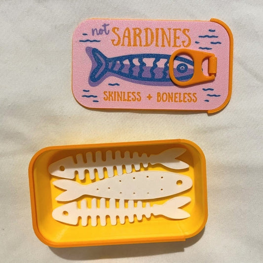 🌟🐟 Sardine Can Shaped Mini Jewelry Box