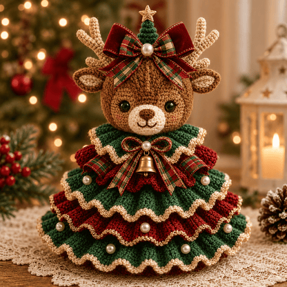 🔥LAST DAY 49% OFF - 🎄Crochet Animal Christmas Tree DIY Kit – Stitch a Little Christmas Magic