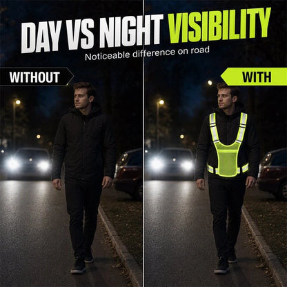 💥Buy 1 get 1 free 🔥High Visibility Reflective Vest Adjustable Safety Running Gear with Pocket