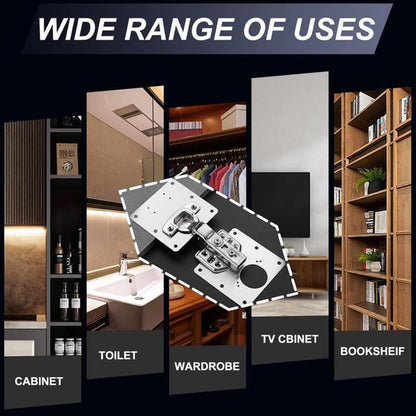 Cabinet Hinge Repair Plate with Screws