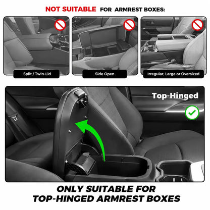 Multifunctional PU Leather Car Armrest Box Mat