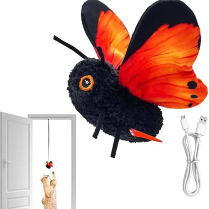 🦋 Fluttering Electric Butterfly Cat Toy | Interactive Moving Playmate for Indoor Kitties