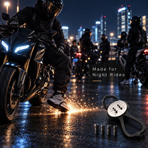 🏍️ Motorcycle Boot Spark Sliders 🔥 | Real Sparks & Eye-Catching Riding Effects ⚡