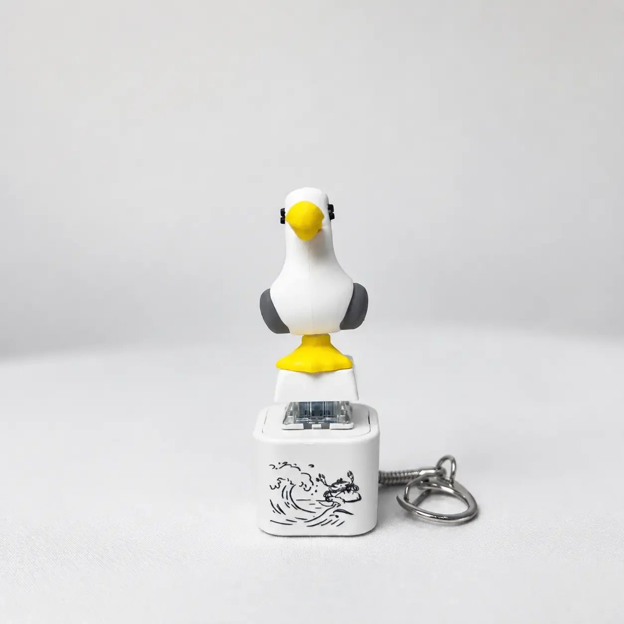🐦 😂Seagull "MINE!" Sound Button Keychain – Real Sound & LED Light Fun Gift