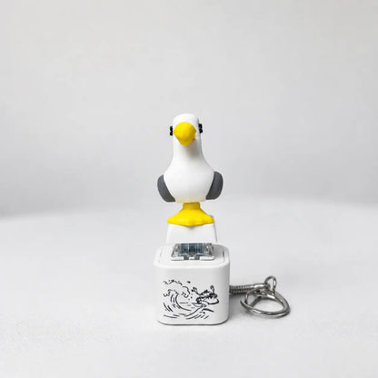 🐦 😂Seagull "MINE!" Sound Button Keychain – Real Sound & LED Light Fun Gift