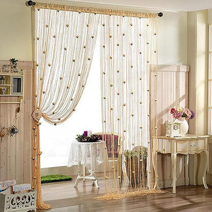 🌹🚪Sparkling Rose Flower String Curtain(2m/78.74" high x 1m/39.3" wide)
