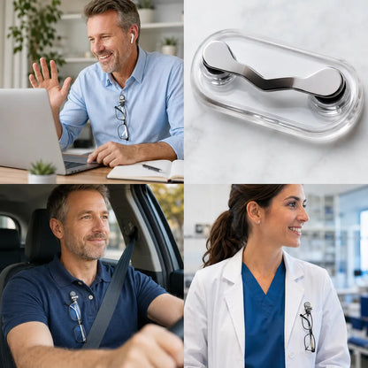 🧲No Damage Clothing Magnetic Glasses Holder(3pcs)