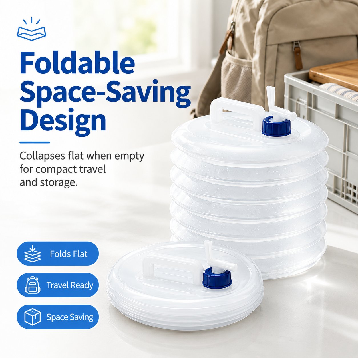 🔥Foldable Water Container with Spigot