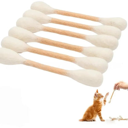 ❤️For happy, healthy, and active indoor cats🐱6 Pcs Swabs Large Size Cat Toys with Catnip