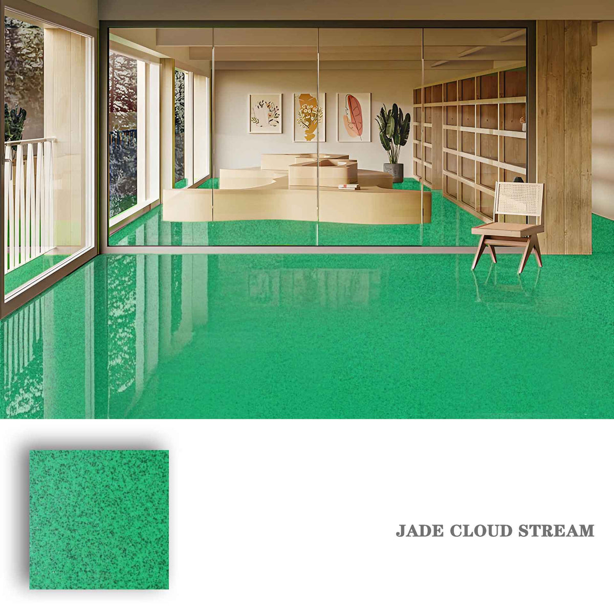 ✨ High-Gloss Self-Leveling Epoxy Floor Coating – Transform Garages, Basements, Courtyard & Workshops