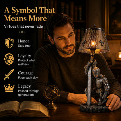 ⚔️ The Honorbound Medieval Knight Lamp - A Timeless Guardian of Courage, Loyalty & Honor.🏅