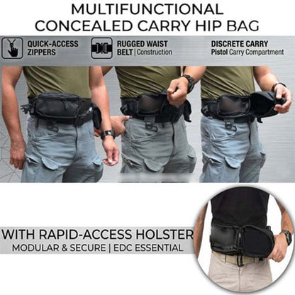 ⚡Hot Sales 49% OFF🔥Multifunctional Concealed Carry Hip Bag with Rapid-Access Holster