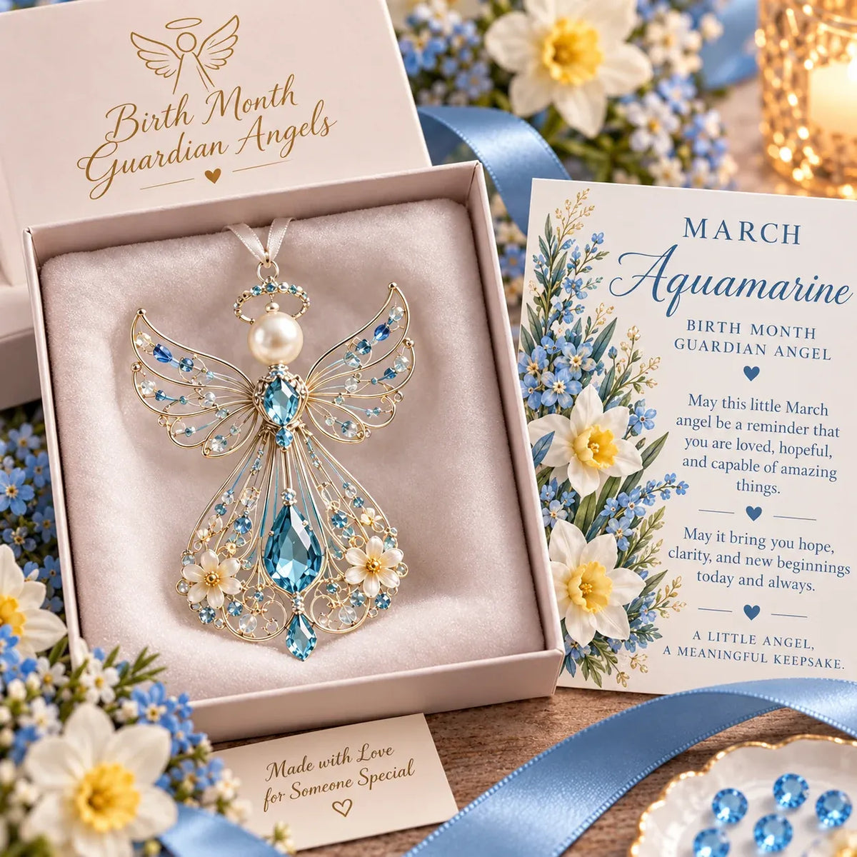 👼 Birth Month Guardian Angel | 12 Birthstone-Inspired Keepsakes for Meaningful Gifts ✨