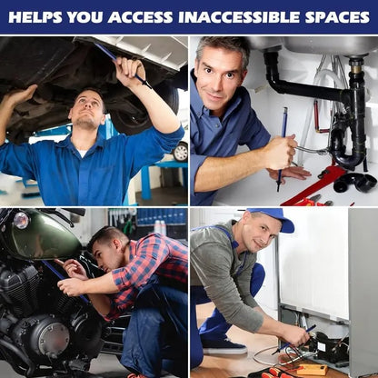 3-Piece Fork-End Wrench Extender Set for Clamps in Tight Spaces