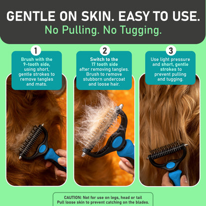 🔥Professional Double-Sided Pet Grooming Rake