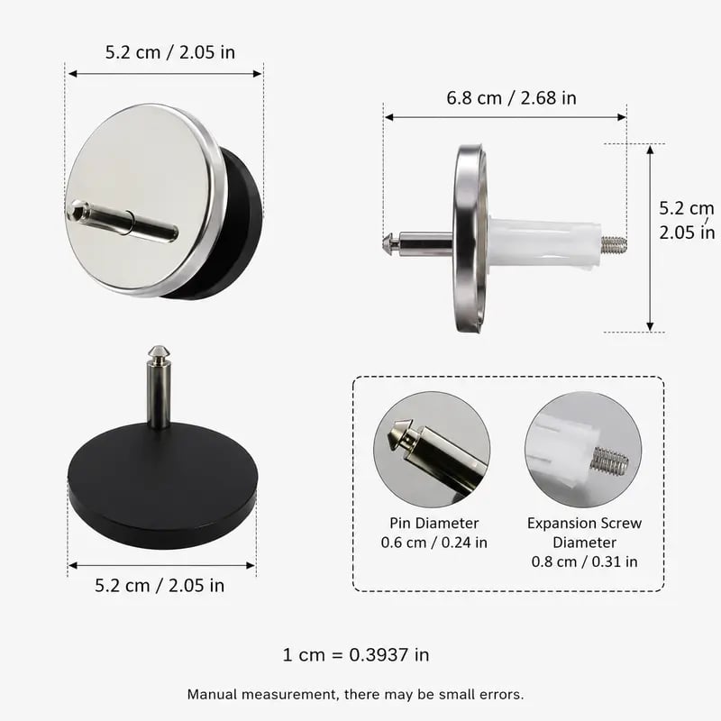 🚽 Universal Toilet Seat Expansion Bolts | Stop Wobbly Loose Toilet Seats