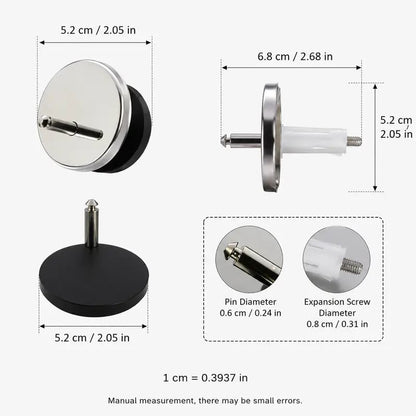 🚽 Universal Toilet Seat Expansion Bolts | Stop Wobbly Loose Toilet Seats