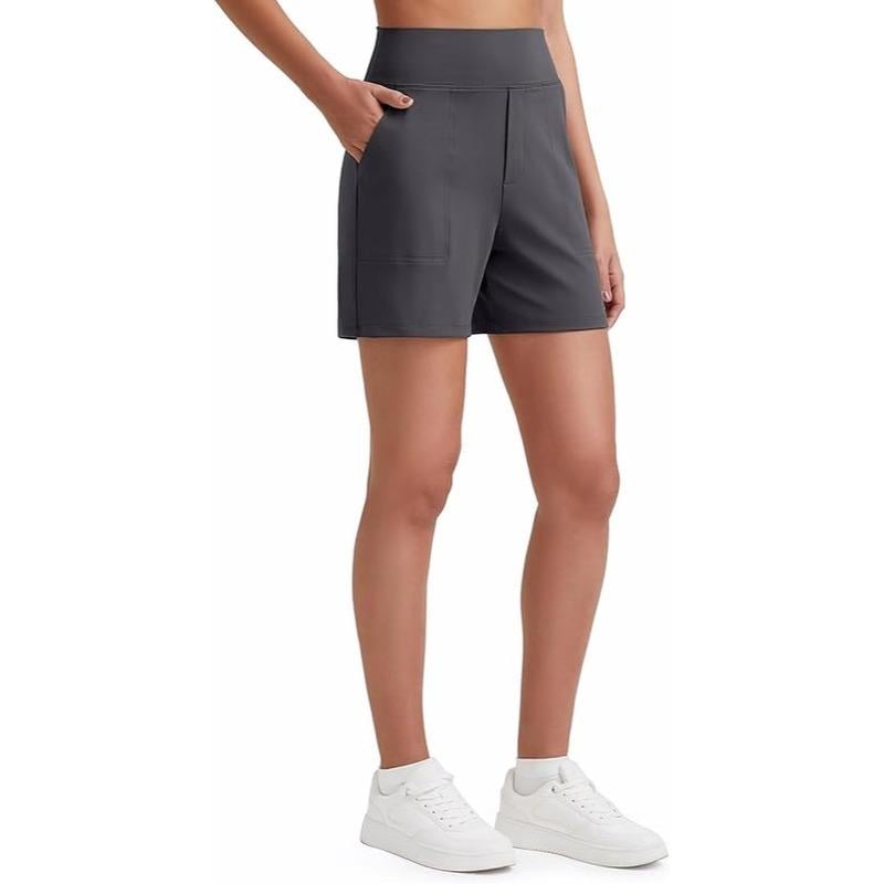 🏋️‍♀️🏃‍♀️Women’s High-Waist Athletic Shorts – Running & Yoga Summer Shorts with Pockets(🔥Buy 2 Get EXTRA  10% OFF)