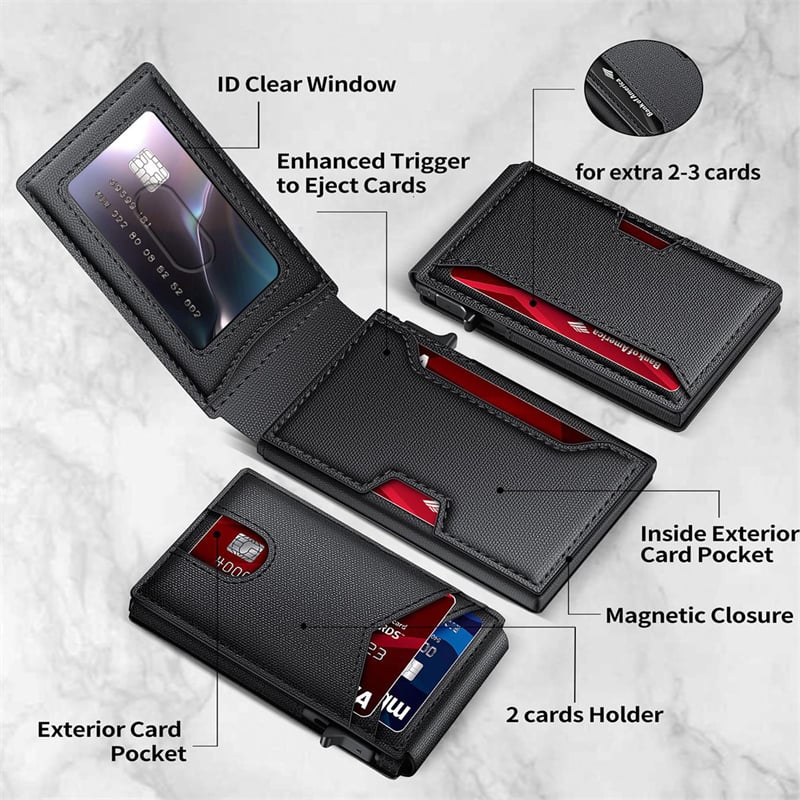🔥 Men's RFID Minimalist Bifold Wallet