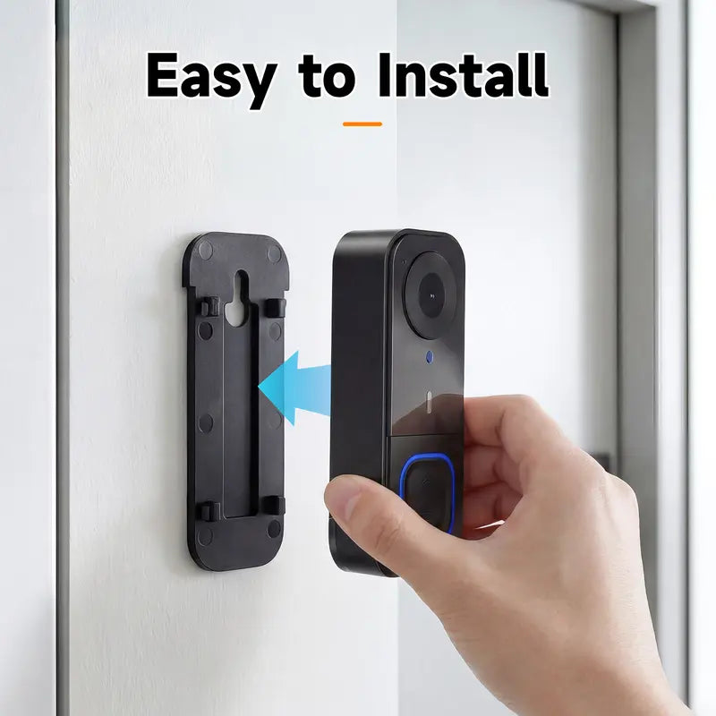 Easy installation video doorbell mounting bracket