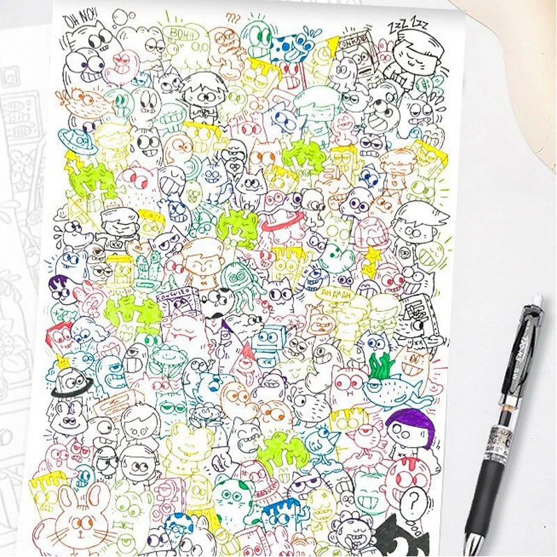 🎨 Creative Doodle Art Coloring Book