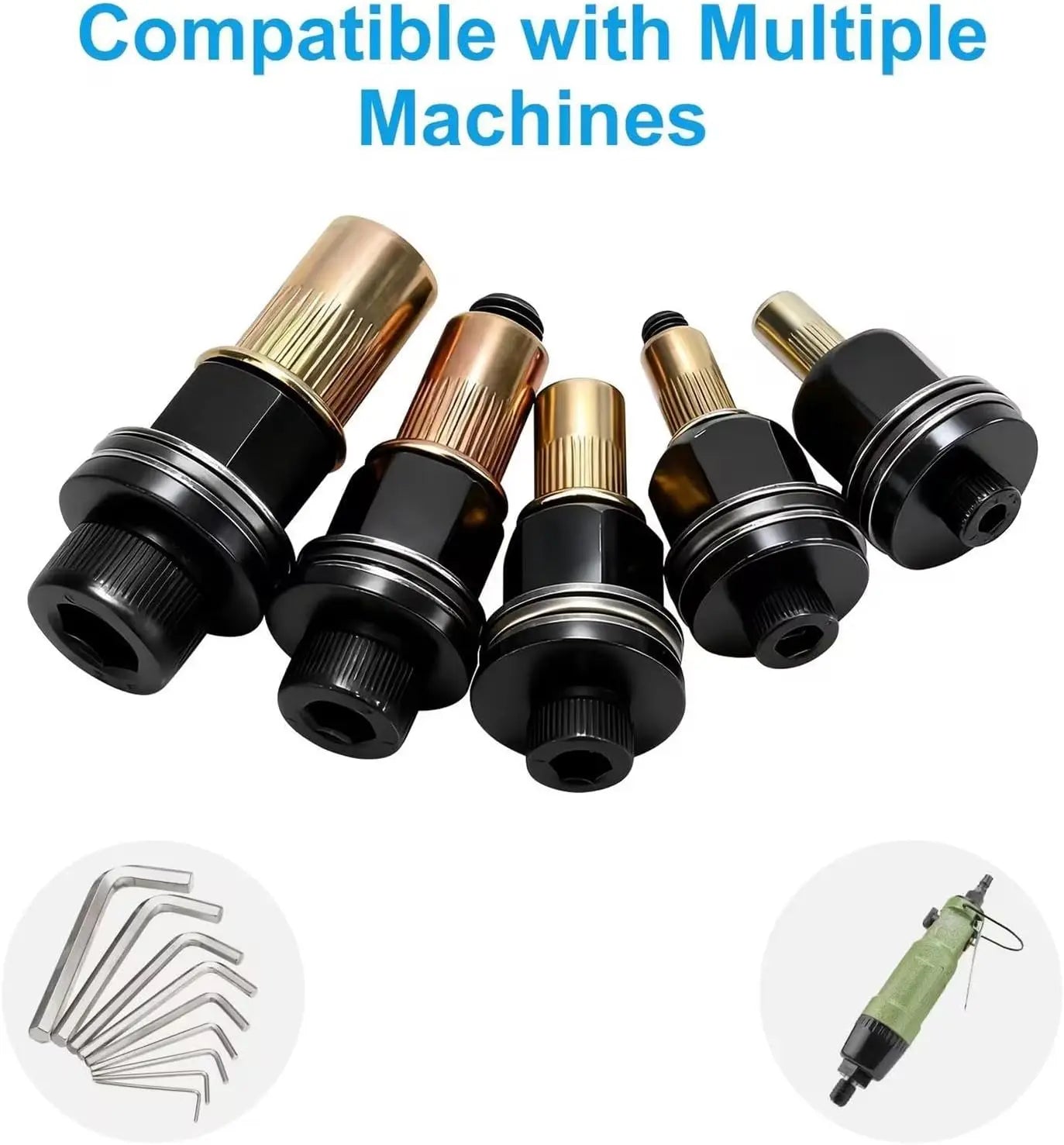 Head Rivet Nut Tool-M3 M4 M5 M6 M8 Rivnut Kit-Carbon Steel Rivnut Set