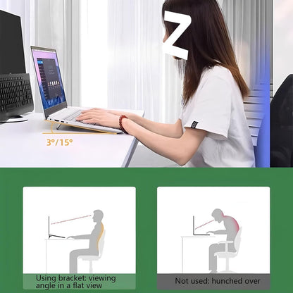2 Pcs Zinc Alloy Foldable Laptop Stand