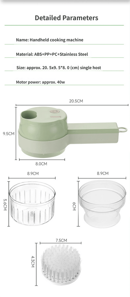🥩Multifunctional Wireless Electric Vegetable Chopper for Home Use🧅