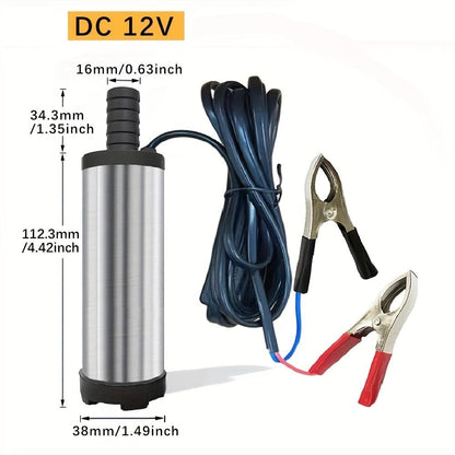 🔥Father's Day Sale 29% OFF🚜 DC 12V Portable Submersible Fuel Transfer Pump