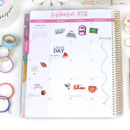 📚🧑‍🏫 2026-27 Teacher Planner | Interchangeable Cover (✨Hardcover)