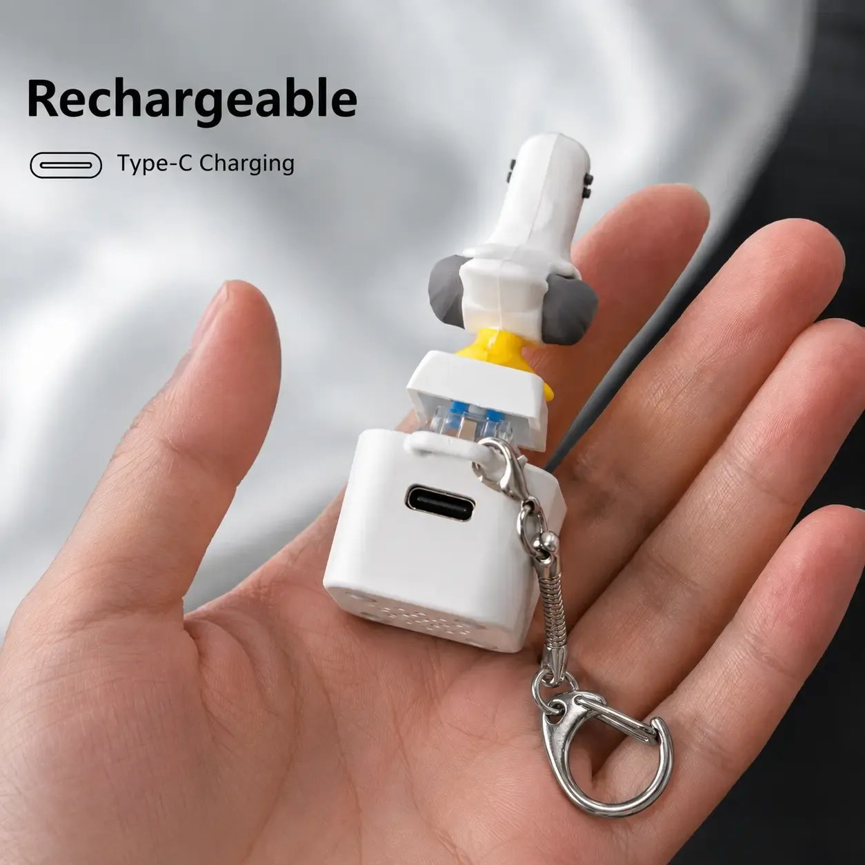 🐦 😂Seagull "MINE!" Sound Button Keychain – Real Sound & LED Light Fun Gift