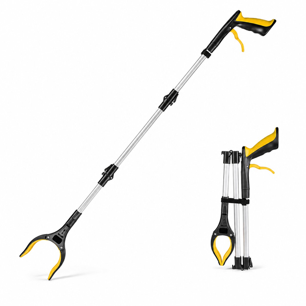 📚 Sale 49% OFF 43" Extra Long Grabber Reacher Tool – Heavy Duty with 360° Rotating Jaw & Magnets