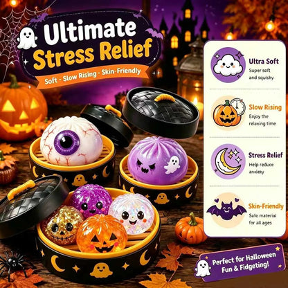 ⚡Hot Sales 50% OFF🔥Cute Halloween Scary Ghost Maruko Squeeze Toy Set