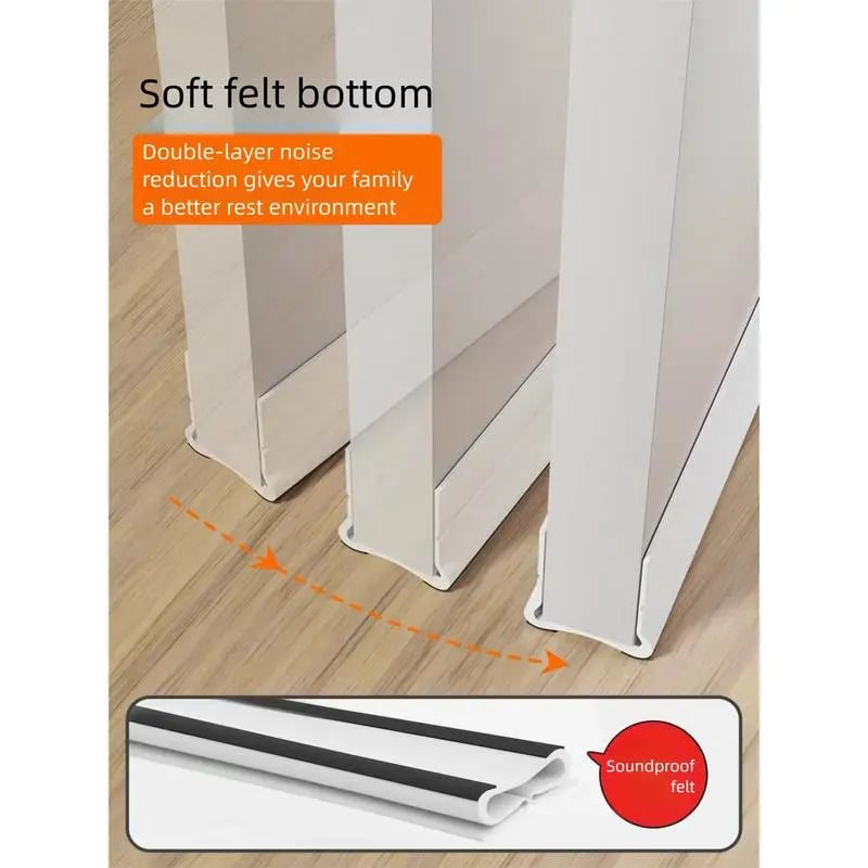 Soundproof Triple Seal Door Draft Stopper