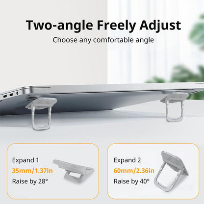 🔥Limited Time 50% Off✨2 Pack Adjustable Invisible Laptop Stands,Zinc Alloy Structure