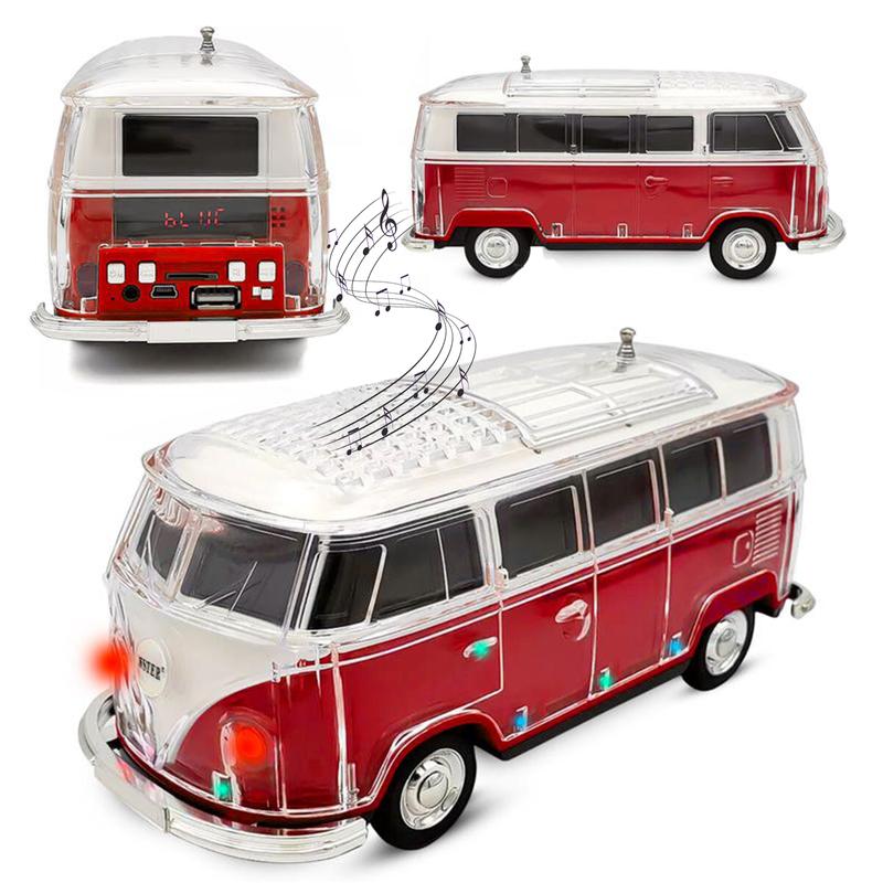 🚌WS-267BT Rechargeable Portable Bluetooth Speaker (Bus/Campervan Shape, ABS Build, 50Hz-20kHz)