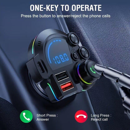 Father’s Day Gift🌹PD 30W Type-C Car Charger & Bluetooth 5.3 FM Transmitter