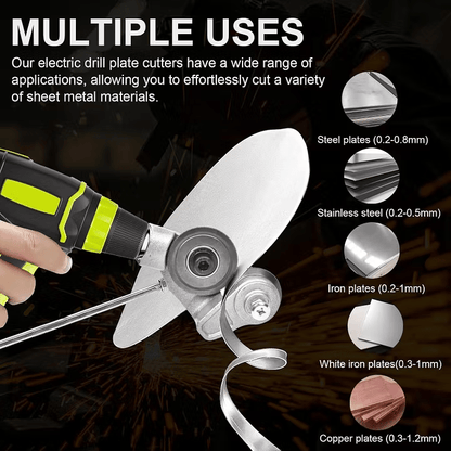 🔥Last Day 49% OFF - Sheet Metal Cutter Drill Attachment 🛠️