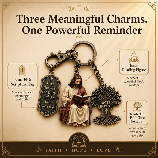 🎉Jesus Reading Keychain