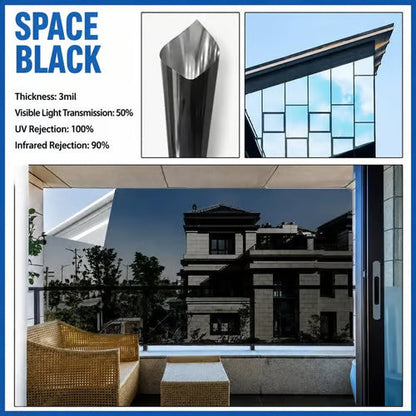 ☀️ One-Way Mirror Window Film – Heat Control & UV Protection
