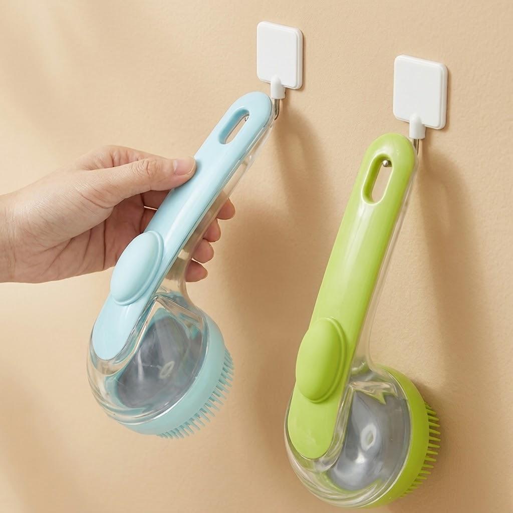 🐶2026 New 2-in-1 Pet Bath & Grooming Brush with Soap Dispenser – Dog & Cat Shampoo Massage Brush for Long & Short Hair 🛁✨