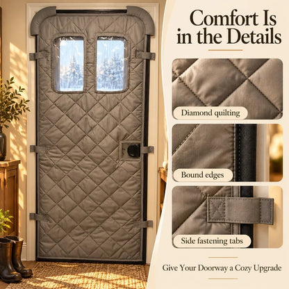 🏠❄️ CozySeal™ – Magnetic Thermal Door Curtain | Keep the Cold Out & Warmth In! 🧲🔥