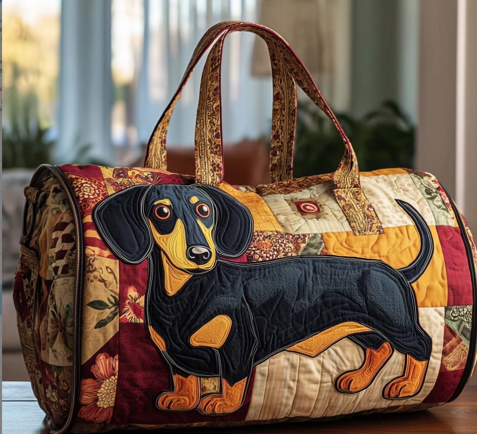 🔥Last Day 49% OFF -🚌👜Hippie Van Quilted Duffle Bag