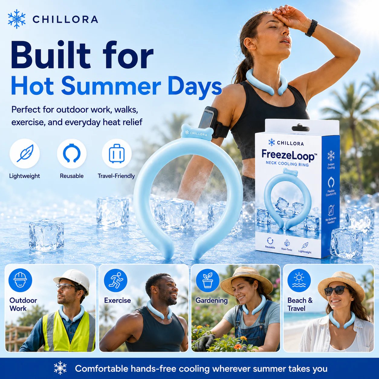 🔥LAST DAY 49% OFF ❄️Reusable Cooling Collar