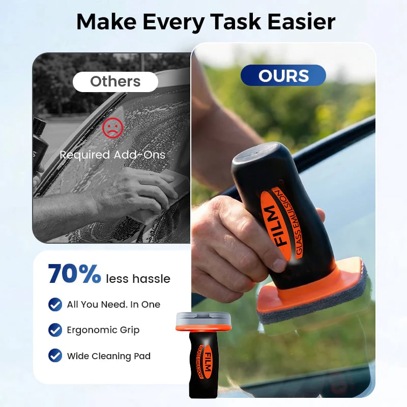 Hot Sale 60% OFF!!⚡50K+ SOLD!🔥🔥2025 Handheld Glass Oil-Film Remover