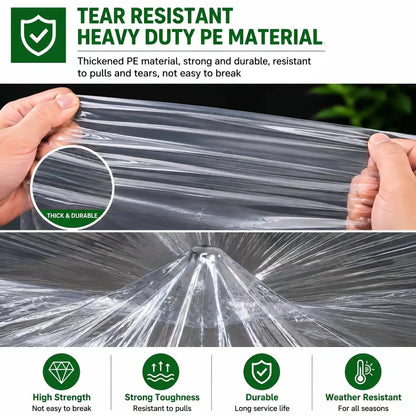🌧️ RainShield Pro™ Transparent Waterproof Tarp – Heavy-Duty Outdoor Cover with Secure Grommets