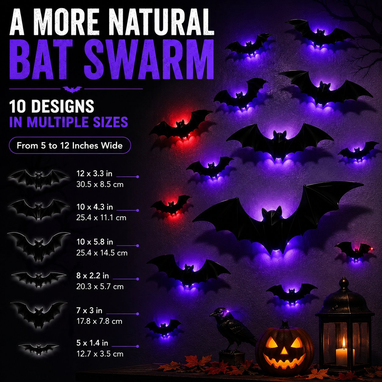 🦇 Halloween Sale: 3D LED Flying Bat Wall Decor – Create a Spooky Atmosphere in Minutes