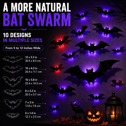 🦇 Halloween Sale: 3D LED Flying Bat Wall Decor – Create a Spooky Atmosphere in Minutes