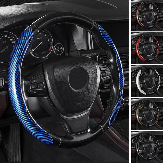 🎉Non-Slip Half Cover Car Steering Wheel Protector | Easy Clip On Installation