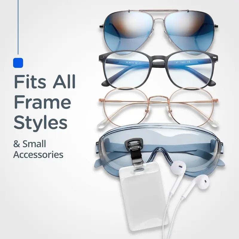 💥Buy 2 get 1 free 🔥Magnetic Eyeglass Holder Stainless Steel Glasses Clip for Shirts & Pockets | Made in the USA with Lifetime Guarantee